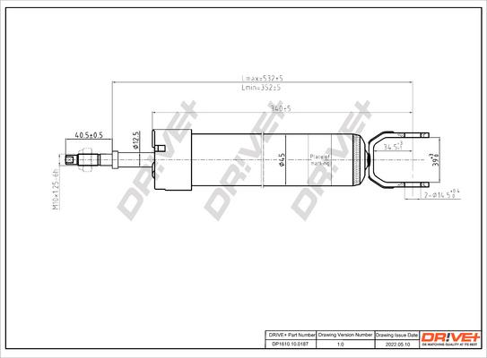 Dr!ve+ DP1610.10.0187 - Amortisseur cwaw.fr