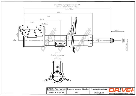 Dr!ve+ DP1610.10.0135 - Amortisseur cwaw.fr