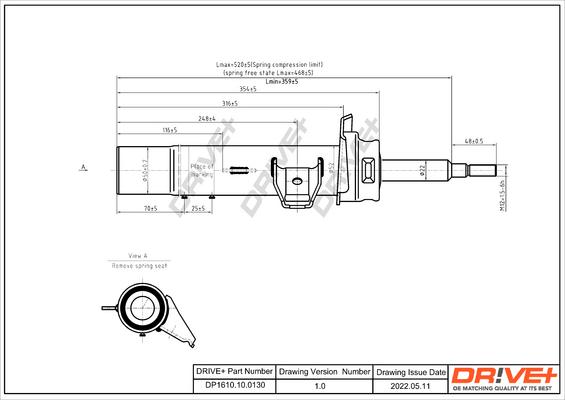 Dr!ve+ DP1610.10.0130 - Amortisseur cwaw.fr