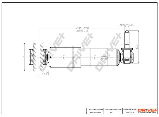 Dr!ve+ DP1610.10.0133 - Amortisseur cwaw.fr