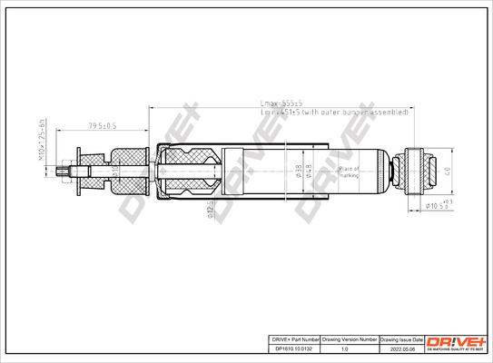 Dr!ve+ DP1610.10.0132 - Amortisseur cwaw.fr