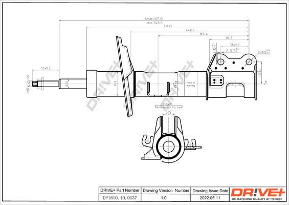 Dr!ve+ DP1610.10.0137 - Amortisseur cwaw.fr