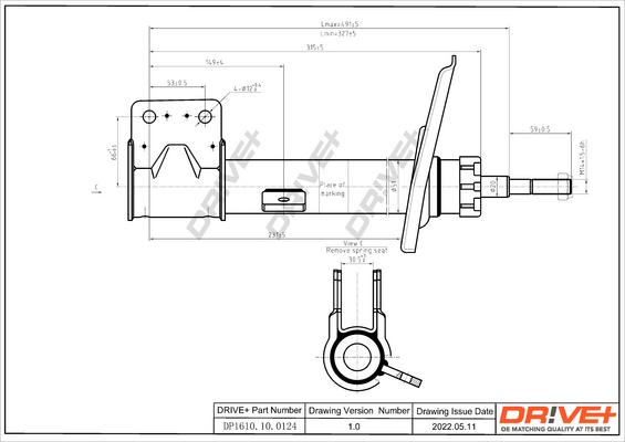 Dr!ve+ DP1610.10.0124 - Amortisseur cwaw.fr