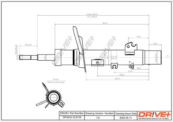 Dr!ve+ DP1610.10.0176 - Amortisseur cwaw.fr