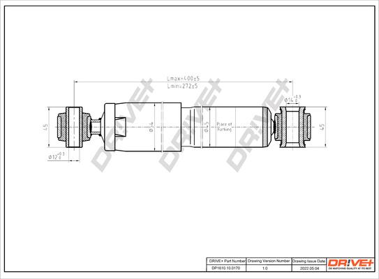 Dr!ve+ DP1610.10.0170 - Amortisseur cwaw.fr