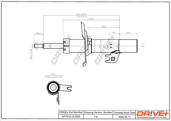 Dr!ve+ DP1610.10.0205 - Amortisseur cwaw.fr