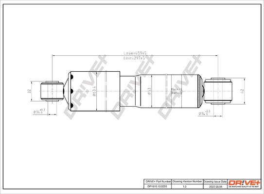 Dr!ve+ DP1610.10.0201 - Amortisseur cwaw.fr