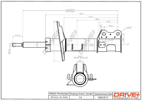 Dr!ve+ DP1610.10.0203 - Amortisseur cwaw.fr