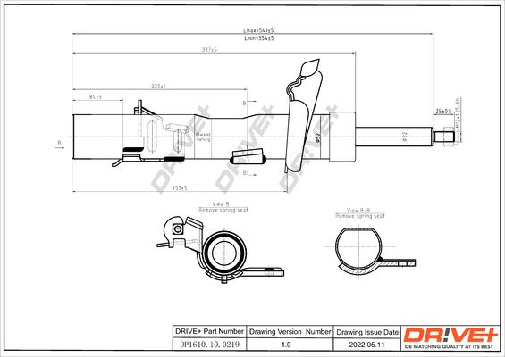 Dr!ve+ DP1610.10.0219 - Amortisseur cwaw.fr