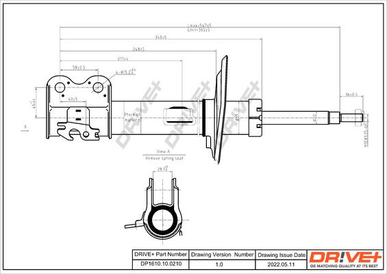 Dr!ve+ DP1610.10.0210 - Amortisseur cwaw.fr