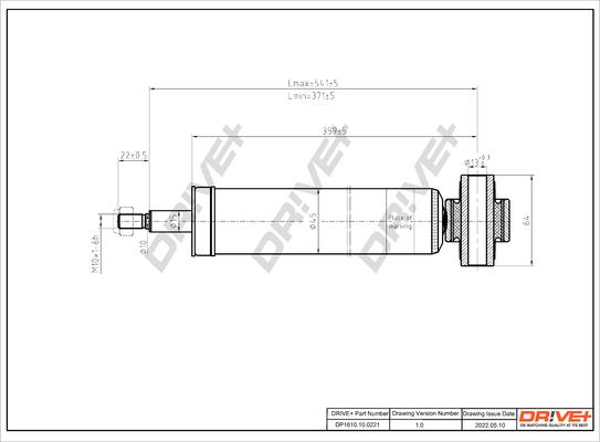 Dr!ve+ DP1610.10.0221 - Amortisseur cwaw.fr