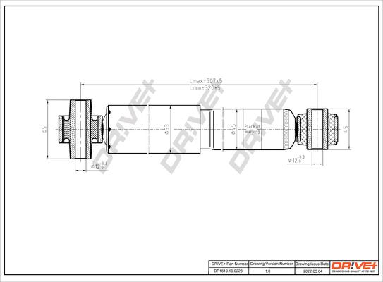 Dr!ve+ DP1610.10.0223 - Amortisseur cwaw.fr