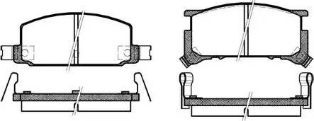 Dr!ve+ DP1010.10.0564 - Kit de plaquettes de frein, frein à disque cwaw.fr