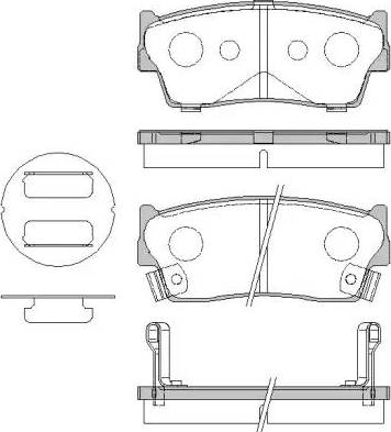 Dr!ve+ DP1010.10.0332 - Kit de plaquettes de frein, frein à disque cwaw.fr