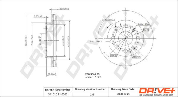 Dr!ve+ DP1010.11.0563 - Disque de frein cwaw.fr