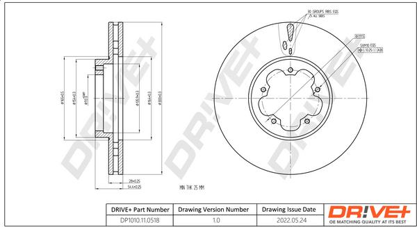 Dr!ve+ DP1010.11.0518 - Disque de frein cwaw.fr