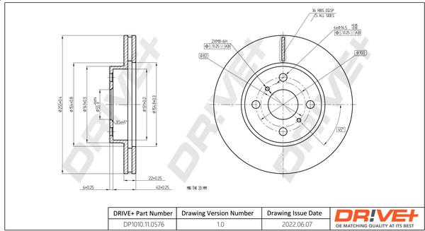 Dr!ve+ DP1010.11.0576 - Disque de frein cwaw.fr