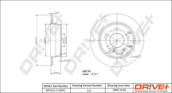 Dr!ve+ DP1010.11.0075 - Disque de frein cwaw.fr