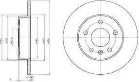 ATE 510250 - Disque de frein cwaw.fr