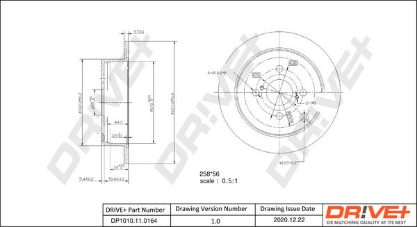 Dr!ve+ DP1010.11.0164 - Disque de frein cwaw.fr