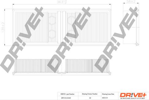 Dr!ve+ DP1110.10.0441 - Filtre à air cwaw.fr