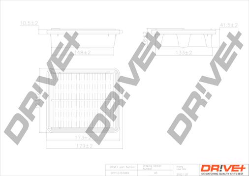 Dr!ve+ DP1110.10.0469 - Filtre à air cwaw.fr