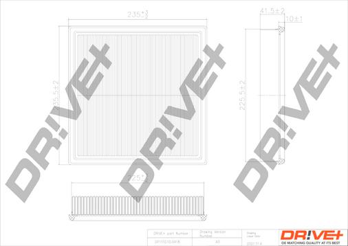 Dr!ve+ DP1110.10.0418 - Filtre à air cwaw.fr