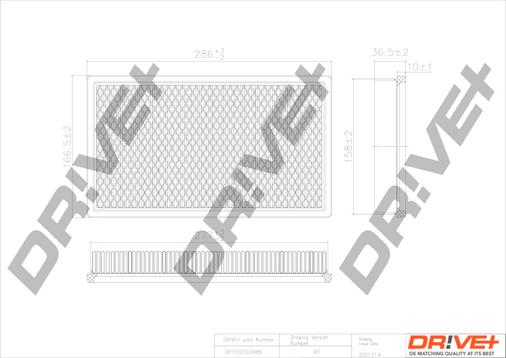 Dr!ve+ DP1110.10.0489 - Filtre à air cwaw.fr