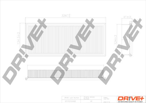 Dr!ve+ DP1110.10.0428 - Filtre à air cwaw.fr