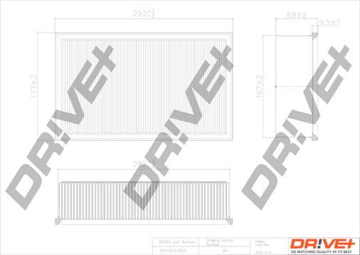 Dr!ve+ DP1110.10.0555 - Filtre à air cwaw.fr