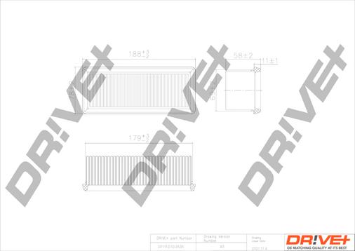 Dr!ve+ DP1110.10.0535 - Filtre à air cwaw.fr