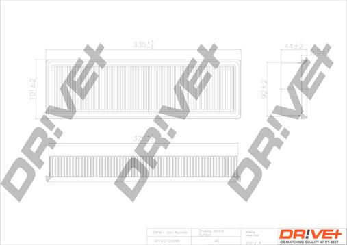 Dr!ve+ DP1110.10.0090 - Filtre à air cwaw.fr