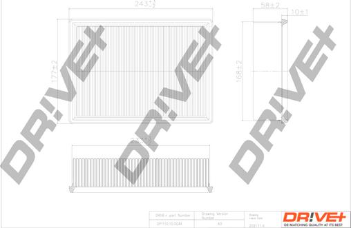 Dr!ve+ DP1110.10.0044 - Filtre à air cwaw.fr