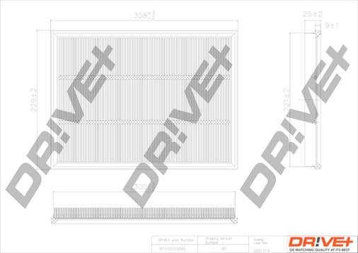 Dr!ve+ DP1110.10.0045 - Filtre à air cwaw.fr