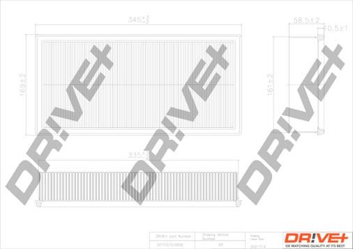 Dr!ve+ DP1110.10.0059 - Filtre à air cwaw.fr