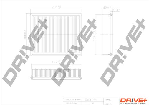 Dr!ve+ DP1110.10.0064 - Filtre à air cwaw.fr