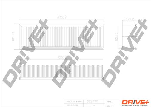 Dr!ve+ DP1110.10.0199 - Filtre à air cwaw.fr