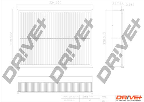 Dr!ve+ DP1110.10.0195 - Filtre à air cwaw.fr