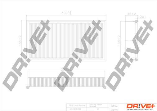 Dr!ve+ DP1110.10.0109 - Filtre à air cwaw.fr