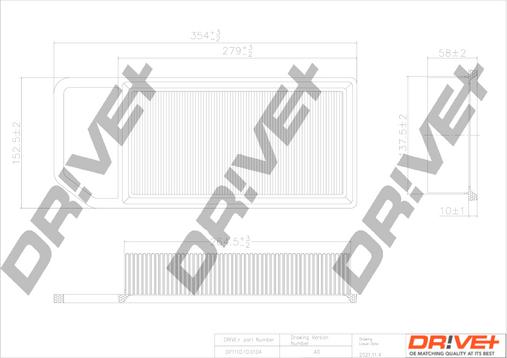 Dr!ve+ DP1110.10.0104 - Filtre à air cwaw.fr