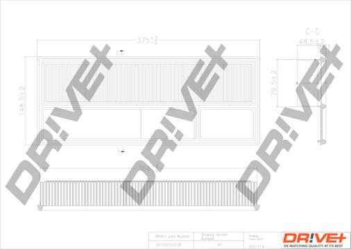 Dr!ve+ DP1110.10.0138 - Filtre à air cwaw.fr