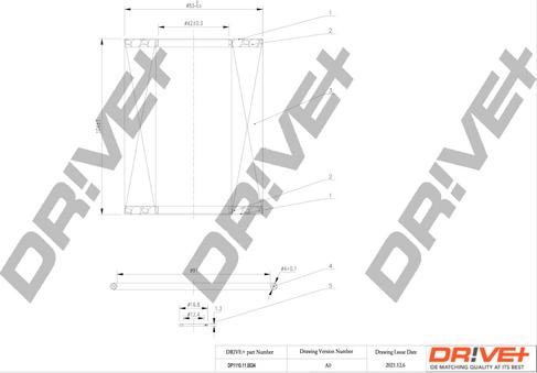 Dr!ve+ DP1110.11.0034 - Filtre à huile cwaw.fr