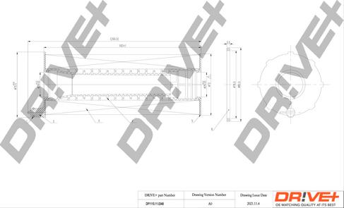 Dr!ve+ DP1110.11.0348 - Filtre à huile cwaw.fr