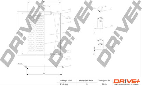 Dr!ve+ DP1110.11.0248 - Filtre à huile cwaw.fr