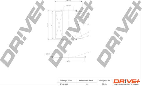 Dr!ve+ DP1110.11.0203 - Filtre à huile cwaw.fr