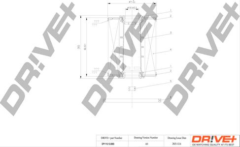 Dr!ve+ DP1110.13.0093 - Filtre à carburant cwaw.fr