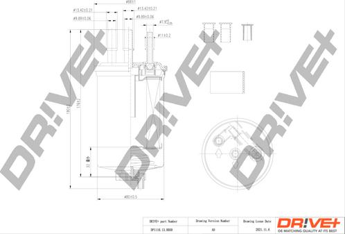 Dr!ve+ DP1110.13.0050 - Filtre à carburant cwaw.fr