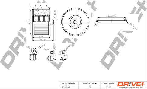 Dr!ve+ DP1110.13.0053 - Filtre à carburant cwaw.fr