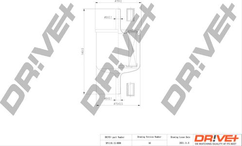 Dr!ve+ DP1110.13.0008 - Filtre à carburant cwaw.fr
