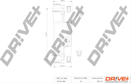 Dr!ve+ DP1110.13.0015 - Filtre à carburant cwaw.fr